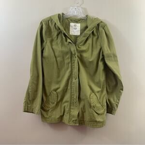 Tucker+Tate Zip-Up Olive Green Hooded Jacket